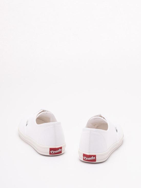 26SS 프라다 드릴 패브릭 스니커즈 2EE4673LKEFG000F0009 White - PRADA