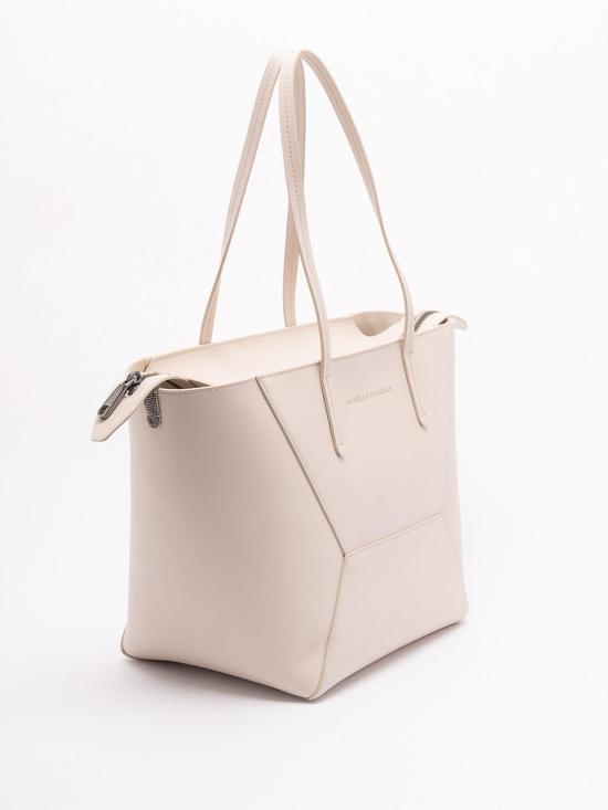 26SS 브루넬로 쿠치넬리 토트백 MBXAD2573C8922 White - BRUNELLO CUCINELLI