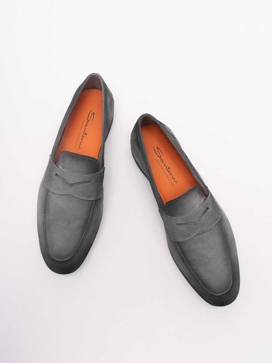 26SS 산토니 로퍼 MCNC19298SI6SEAAG18 Grey - SANTONI