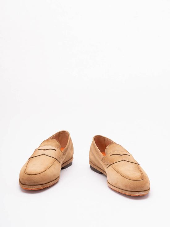 26SS 산토니 로퍼 MCNC19298SI6SEAAC13 Light Brown - SANTONI