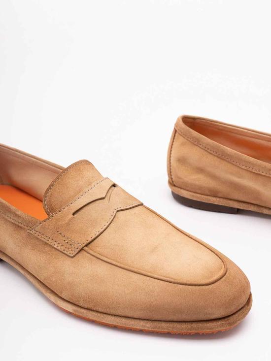 26SS 산토니 로퍼 MCNC19298SI6SEAAC13 Light Brown - SANTONI