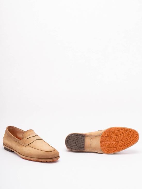 26SS 산토니 로퍼 MCNC19298SI6SEAAC13 Light Brown - SANTONI