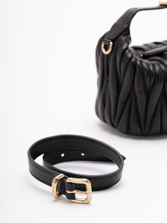 26SS 미우미우 토트백 5BP100AN88VOOOF0002 Black - MIU MIU