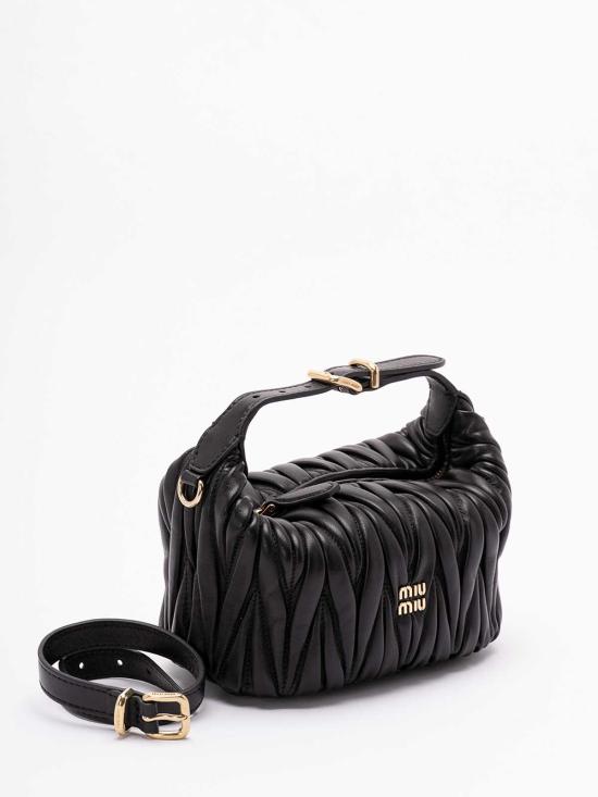 26SS 미우미우 토트백 5BP100AN88VOOOF0002 Black - MIU MIU