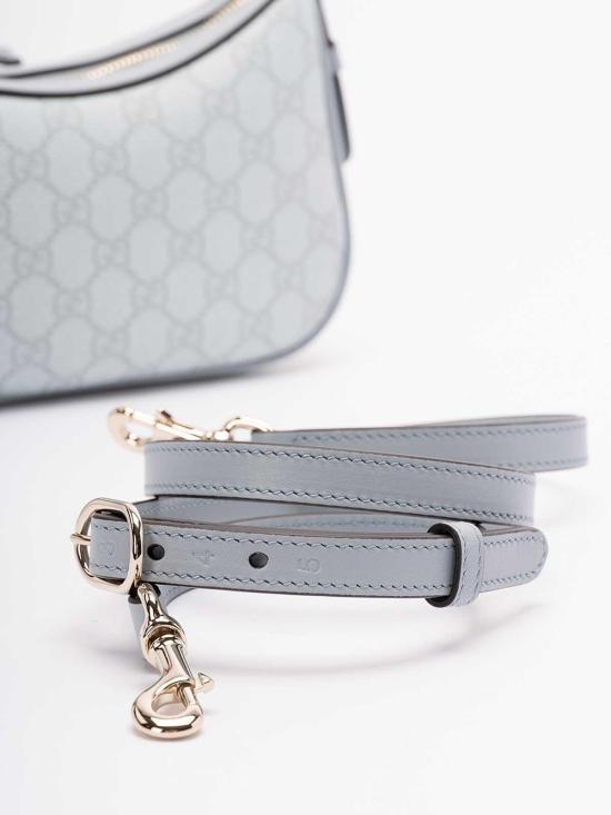 26SS 구찌 GG 엠블럼 스몰 숄더백 847447FAD6L4943 Blue - GUCCI