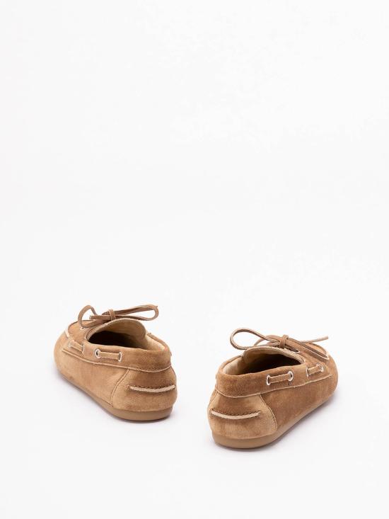  미우미우 언라인드 스웨이드 로퍼 5D123EZ5OFD005F0401 Camel - MIU MIU