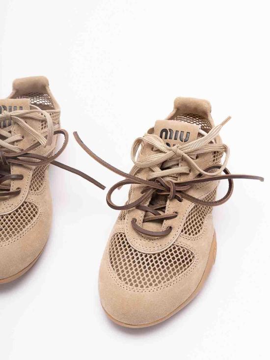 26SS 미우미우 스니커즈 5E589E3KU1F005F0F24 Dark Beige - MIU MIU