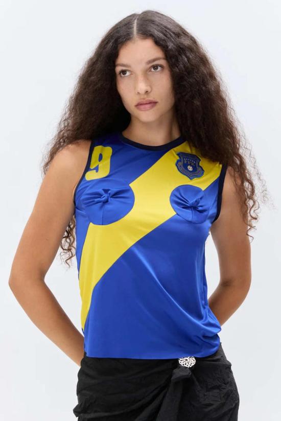  레나타 브레나 블라우스 레나타 브레냐 풋볼 펑크 탑