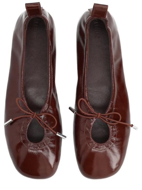 26SS 알로하스 플랫 슈즈 S100776 08 PATENTBROWN - ALOHAS