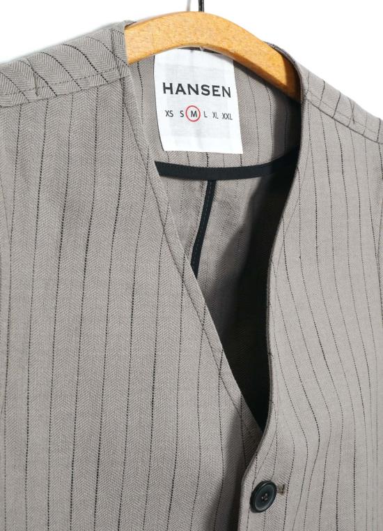  한센 가먼츠 수트 자켓 Hansen Garments Knud 조끼 베이지 - HANSEN GARMENTS