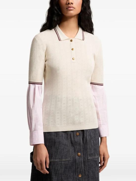 26SS 몽클레어 폴로 티셔츠 L10939A00005 M9371 043 WHITE - MONCLER