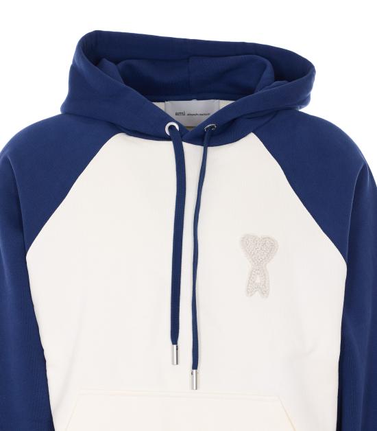 26SS 아미 알렉산드르 마티우시 후드 티셔츠 USW782 747A027 White - AMI ALEXANDRE MATIUSSI