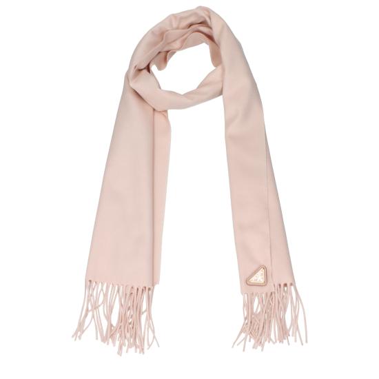 25FW 프라다 삼각 로고 실크 캐시미어 머플러 1FS0652COPF0ORK