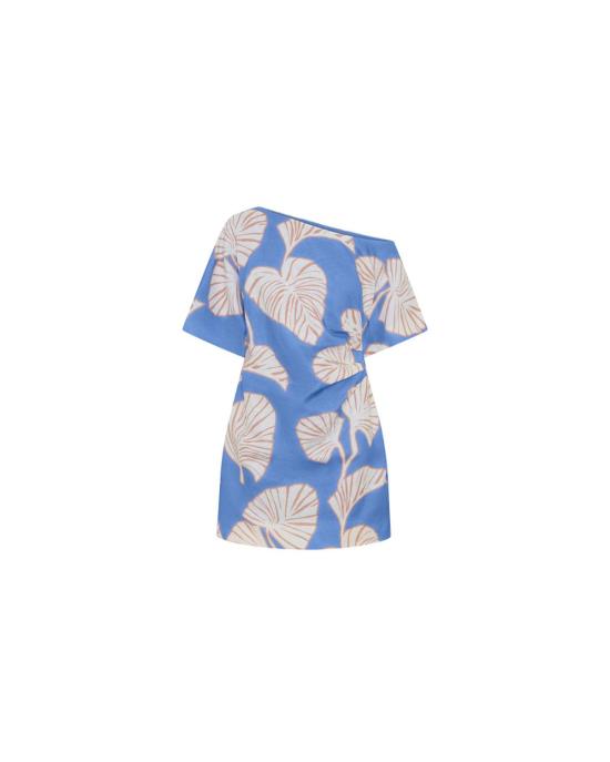  Kivari 숏 원피스 키바리 일라나 오프숄더 미니 드레스 블루/아이보리