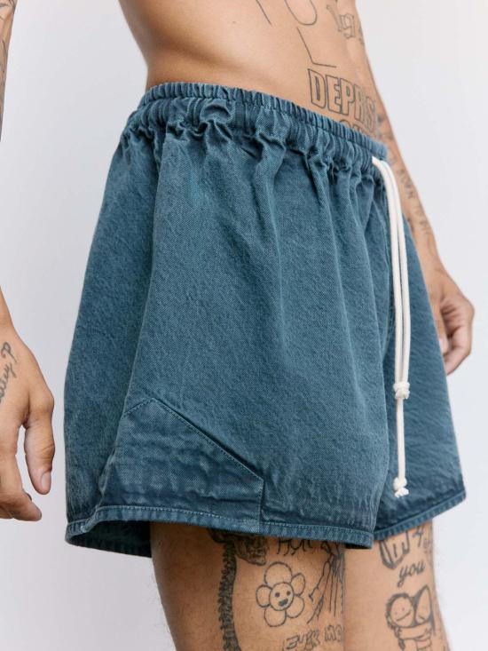  [키즈] 본 소노 쇼츠/버뮤다 Sono 블루스톤 코튼 슐츠 쇼츠 - VON SONO