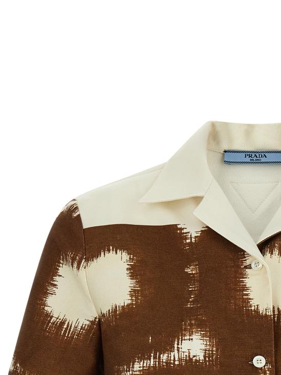 26SS 프라다 블라우스 P412JSOOO187QF0005 Brown - PRADA