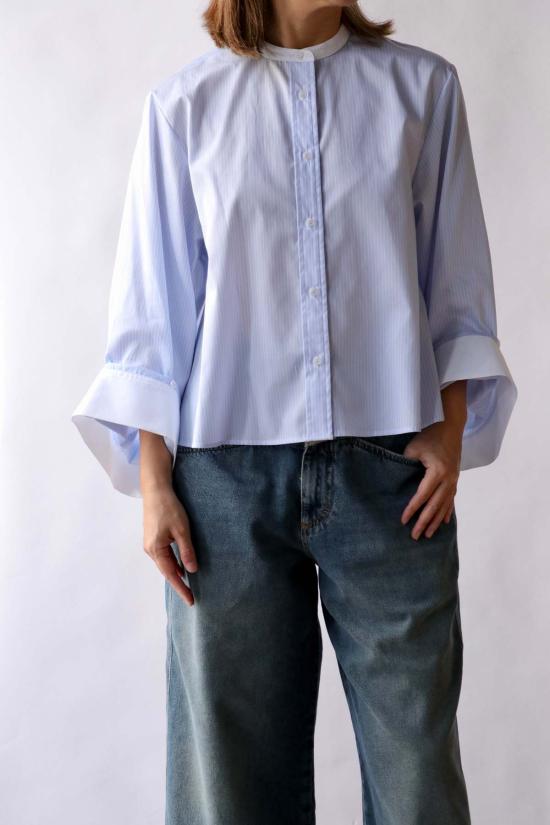  티더블유피 블라우스 타운십 더 보 탑 - TWP