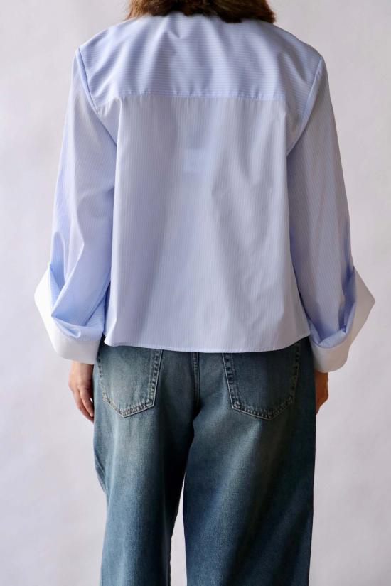  티더블유피 블라우스 타운십 더 보 탑 - TWP