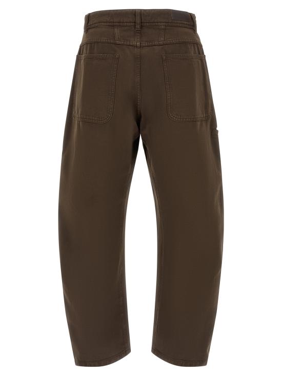 26SS 르메르 트위스티드 워크웨어 팬츠 PA1102LD1068BR423 Brown - LEMAIRE