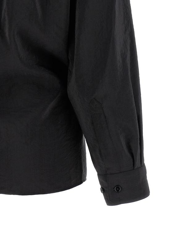 26SS 르메르 스트레이트 칼라 트위스트 셔츠 SH1141LF1308BK999 Black - LEMAIRE