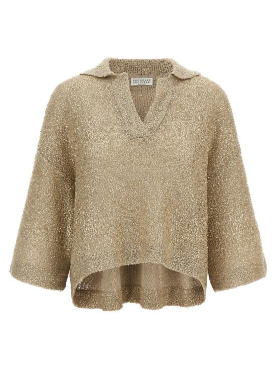 26SS 브루넬로 쿠치넬리 폴로 티셔츠 MJC547005C9732 Beige