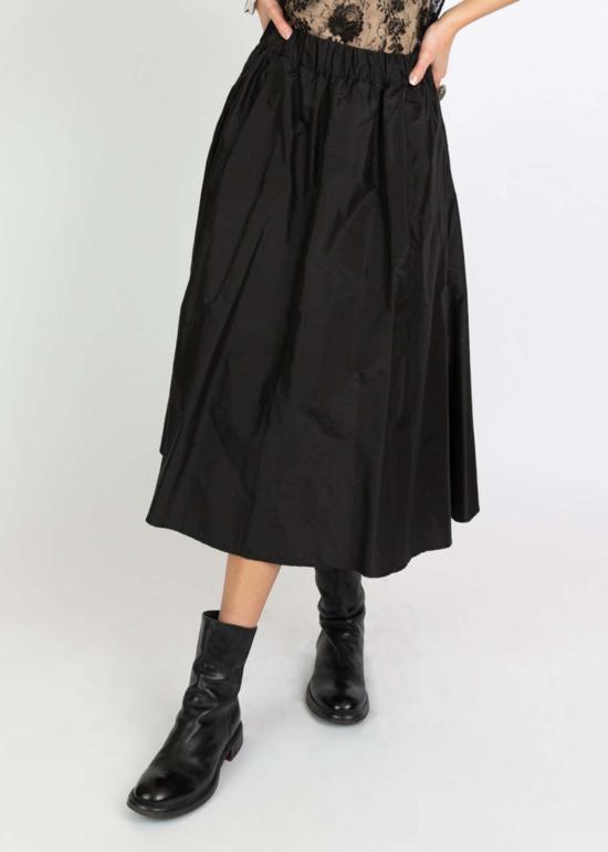  아쿠아리우스 칵테일 미디 스커트 타프타 르 스커트 블랙 - AQUARIUS COCKTAIL