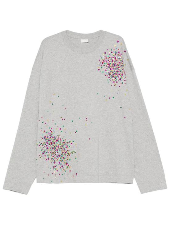 26SS 드리스 반 노튼 긴팔 티셔츠 0211133603 813 GREY MELANGE