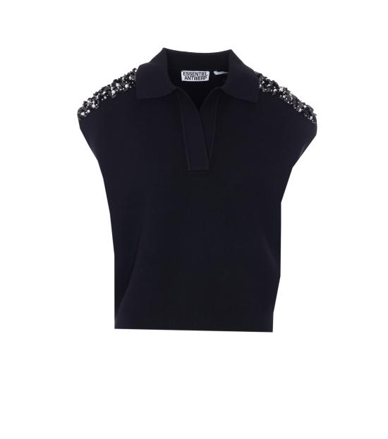 26SS 에센셜앤트워프 폴로 티셔츠 JOLINE BL34 Black