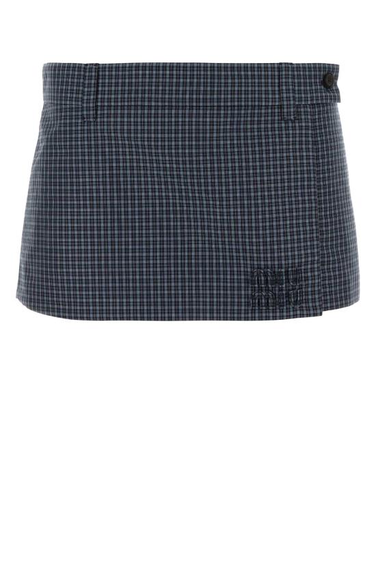 26SS 미우미우 숏 스커트 MG2647SOOO19CW F0008 Checked