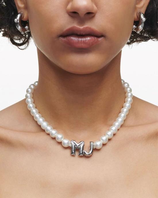 25SS 마크제이콥스 목걸이/팬던트 2R3JNC001J79 188 white silver PERLA - MARC JACOBS