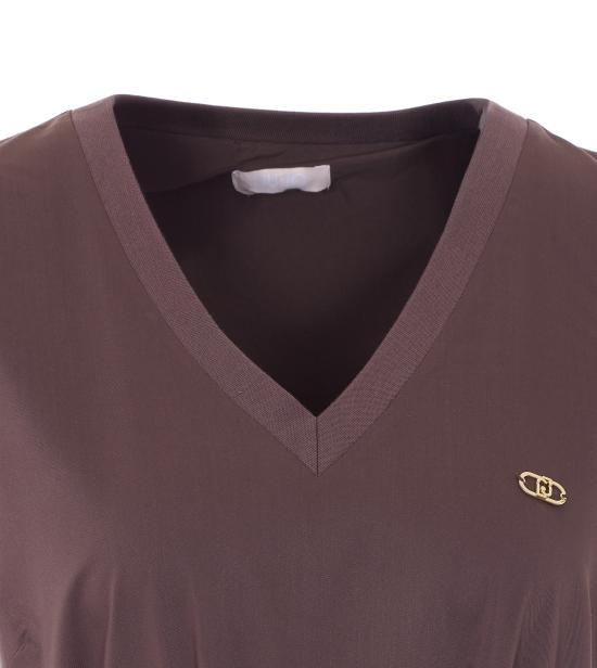 26SS 리우조 미디 원피스 TA6127TS922 91015 Brown - LIU JO