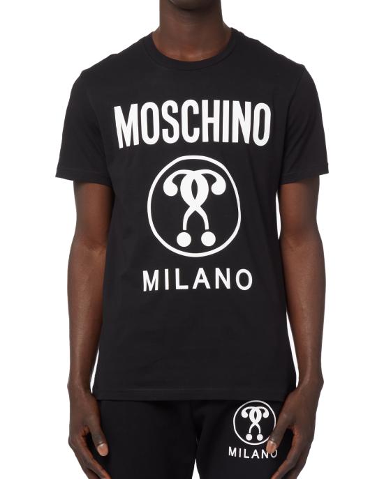 26SS 모스키노 반팔 티셔츠 0703 2041 1555 NERO BIANCO - MOSCHINO