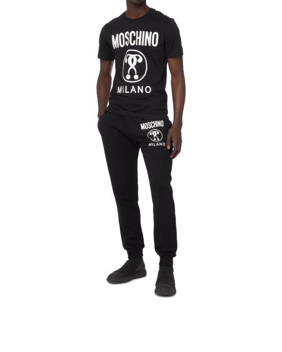 26SS 모스키노 반팔 티셔츠 0703 2041 1555 NERO BIANCO - MOSCHINO