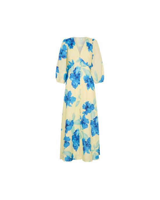  키바리 롱 원피스 소피 맥시 드레스 옐로우/블루