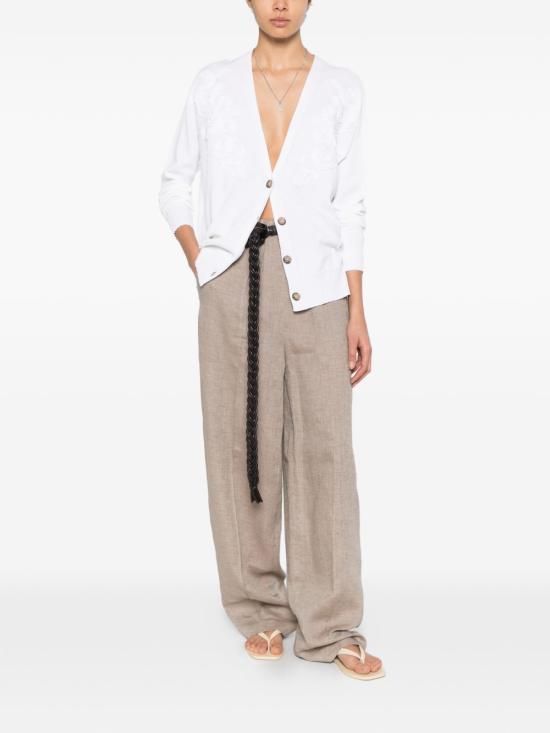 26SS 에르마노 피렌제 가디건 D48EN020 EP2MF010 White - ERMANNO FIRENZE