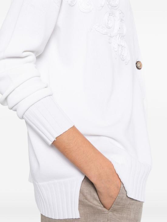 26SS 에르마노 피렌제 가디건 D48EN020 EP2MF010 White - ERMANNO FIRENZE