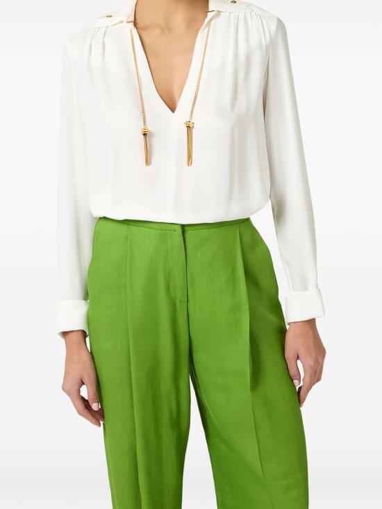 26SS 엘리자베타프랜치 셔츠 CA15962E2 360 White - ELISABETTA FRANCHI