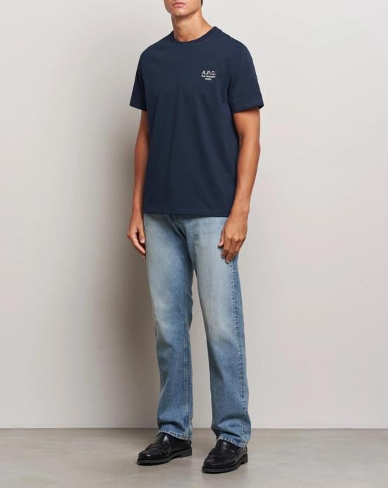 26SS 아페쎄 반팔 티셔츠 COHBUM26388 TIQ Blue - A.P.C.