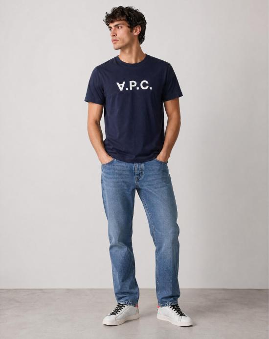 26SS 아페쎄 반팔 티셔츠 COHBMM26384 TIQ Blue - A.P.C.