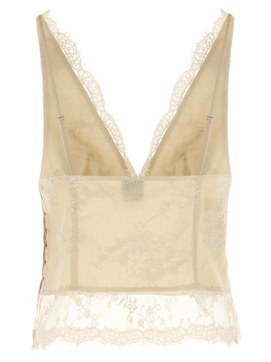 26SS 핑코 이브닝 티셔츠 106571A374C03 Beige - PINKO