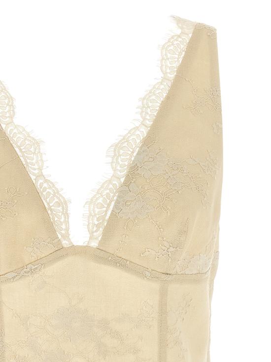 26SS 핑코 이브닝 티셔츠 106571A374C03 Beige - PINKO