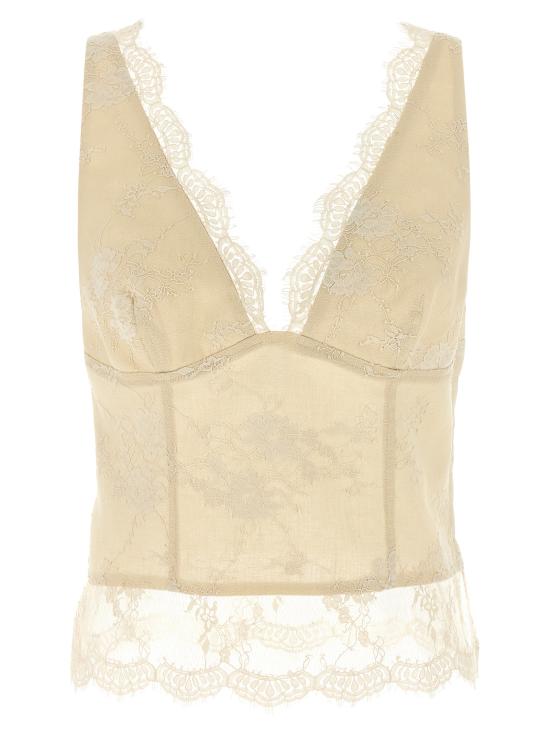 26SS 핑코 이브닝 티셔츠 106571A374C03 Beige