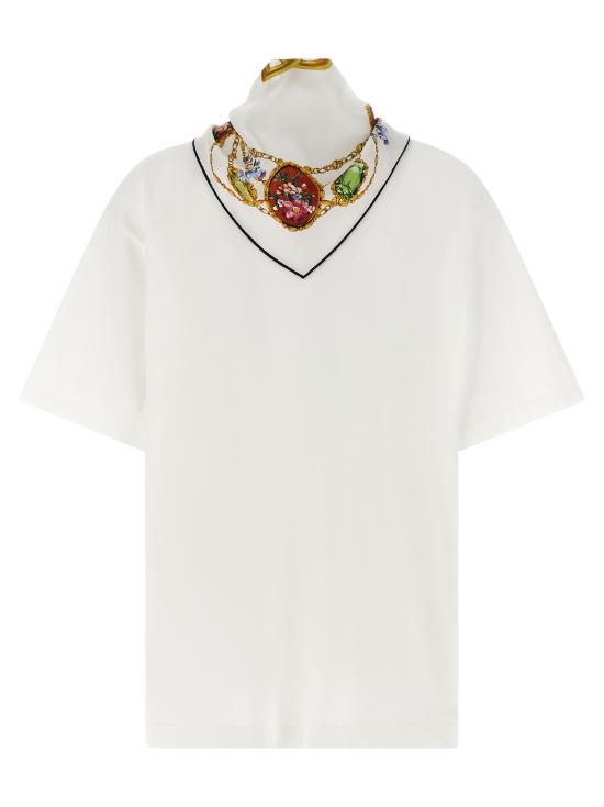 26SS 돌체앤가바나 반팔 티셔츠 F8W33ZGDDPWW0800 White - DOLCE & GABBANA