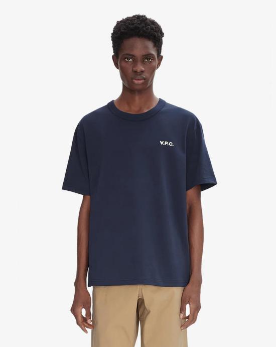 26SS 아페쎄 반팔 티셔츠 COHBQH26391 TIQ Blue - A.P.C.