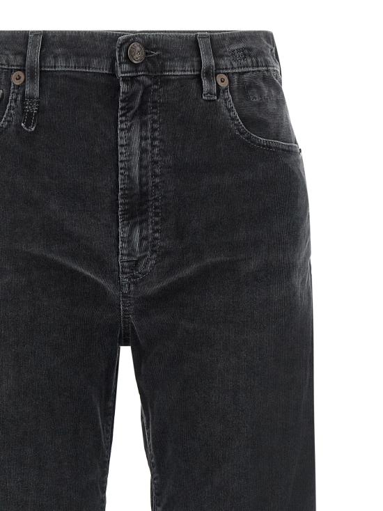 26SS 알13 스트레이트 팬츠 R13W7020D364AOBSIDIANSTRETCHCORDBLACK Black - R13