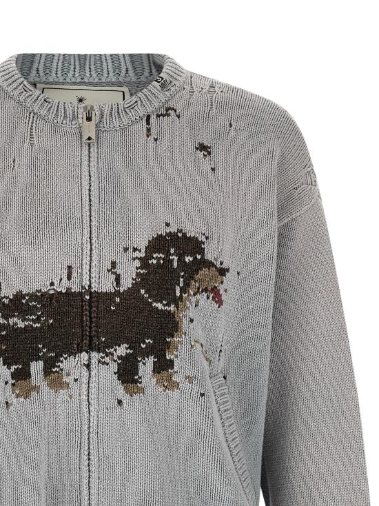 26SS 메종 미하라 야스히로 가디건 A16CD501BLUE Gray - MAISON MIHARA YASUHIRO