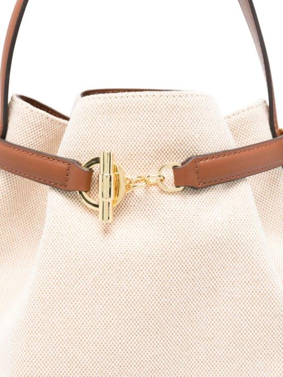 26SS 랄프 로렌 크로스백 431P04294005 NATURAL BUFF CANVAS LAUREN TAN - RALPH LAUREN