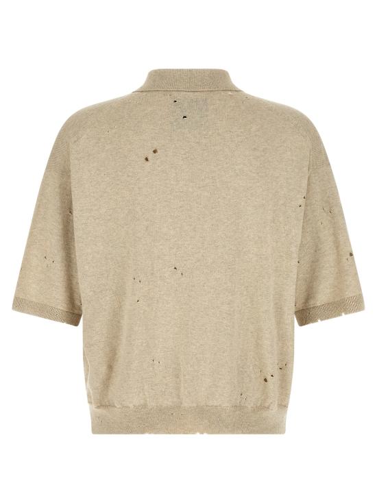 26SS 메종 미하라 야스히로 폴로 티셔츠 J16SW713WHITE Beige - MAISON MIHARA YASUHIRO