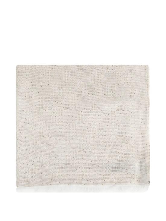 26SS 엠포리오 아르마니 머플러/스카프 EW004577 AF25413 F0159 FANCY GEOMETRIC WHITE