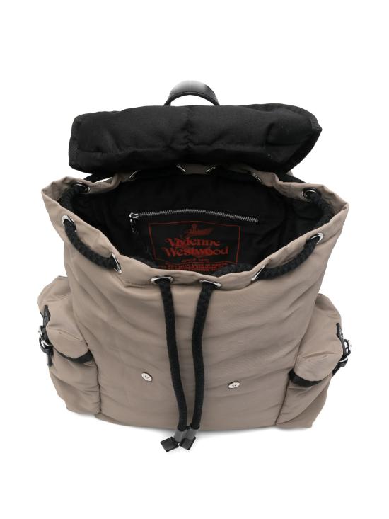 26SS 비비안웨스트우드 백팩 43010072U W001YM410 KHAKI SILVER - VIVIENNE WESTWOOD